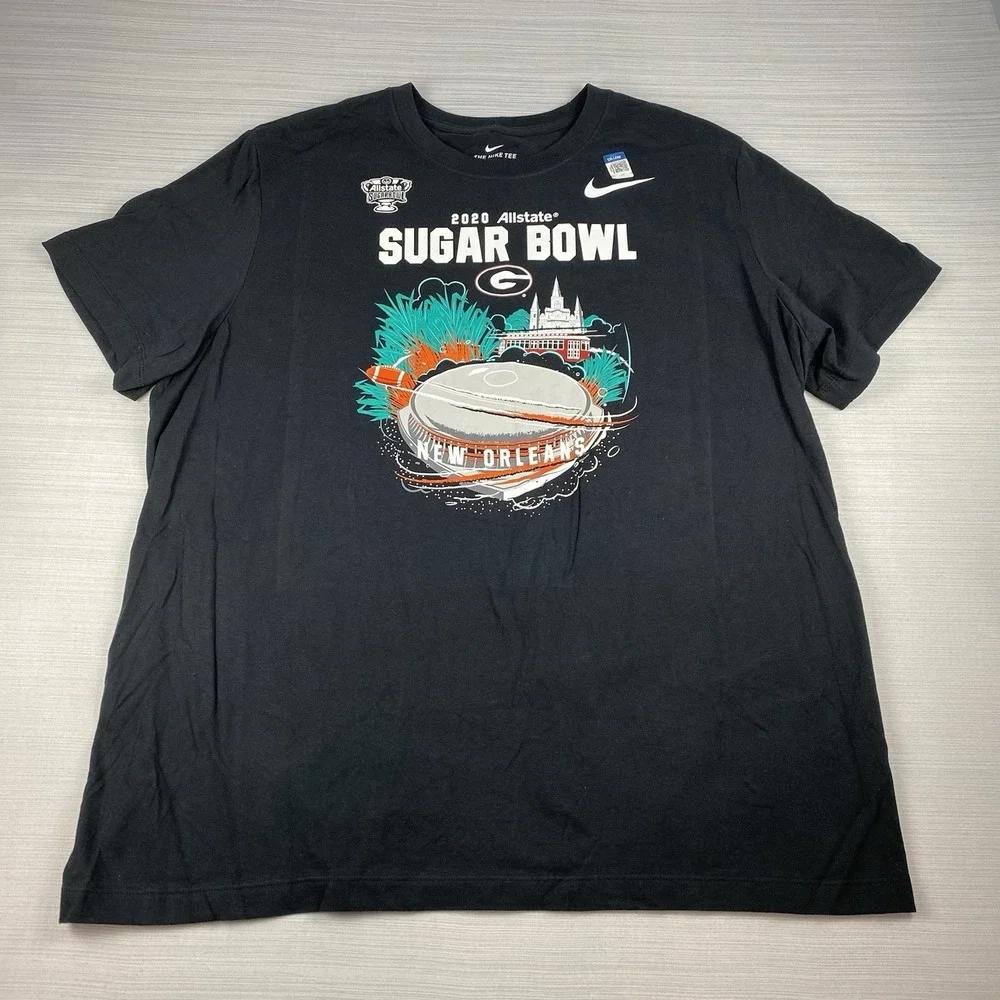 Nike Allstate Sugar Bowl 2020 Georgia vs Baylor T Shirt 2XL Football New Orleans
